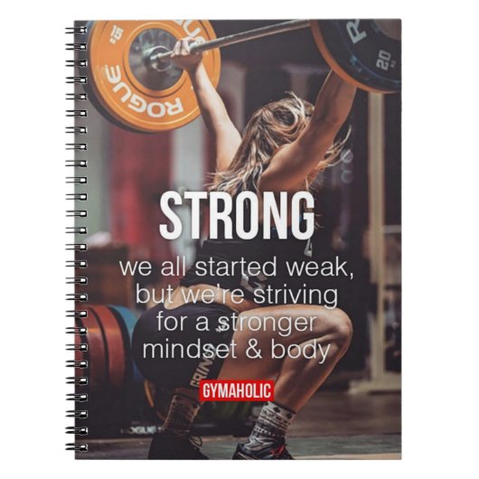 STERK, Inspirerend woorden voor het gewicht van vr Notitieboek (Voorkant)