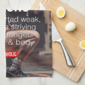 STERK, Inspirerend woorden voor het gewicht van vr Theedoek (Quarter Fold)