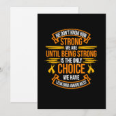 Sterk is de enige keuze die men kan maken bij leuk kaart (Voorkant / Achterkant)