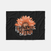 Sterk is de enige keuze voor baarmoederhalskanker fleece deken (Voorkant (Horizontaal))