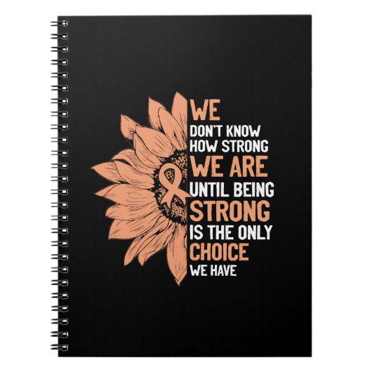 Sterk is de enige keuze voor baarmoederhalskanker notitieboek (Voorkant)