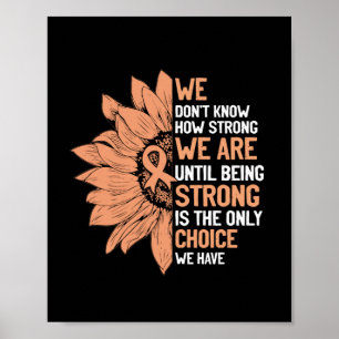 Sterk is de enige keuze voor baarmoederhalskanker poster