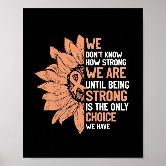 Sterk is de enige keuze voor baarmoederhalskanker poster (Voorkant)