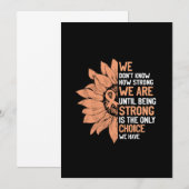 Sterk is de enige keuze voor baarmoederhalskanker save the date (Voorkant / Achterkant)