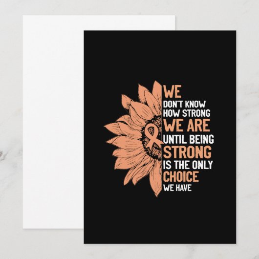 Sterk is de enige keuze voor baarmoederhalskanker save the date (Voorkant / Achterkant)