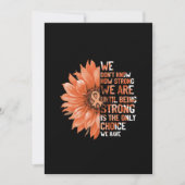 Sterk is de enige keuze voor baarmoederhalskanker save the date (Voorkant)