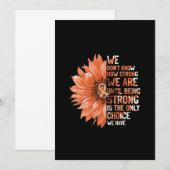 Sterk is de enige keuze voor baarmoederhalskanker save the date (Voorkant / Achterkant)