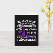 Sterk is de enige keuze voor fibromyalgie bewustzi kaart (Gele Bloem)