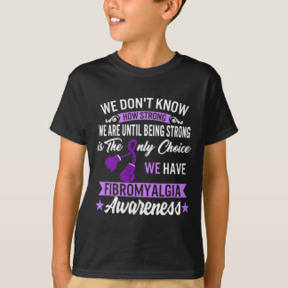 Sterk is de enige keuze voor fibromyalgie bewustzi t-shirt