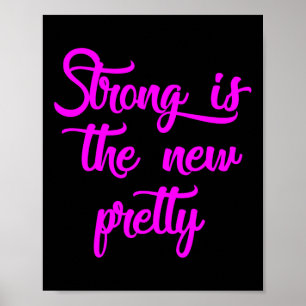 sterk is de nieuwe -gym Shirten voor vrouwen Poster