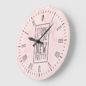 Sterk is de Nieuwe Mooie Wandklok (Hoek)