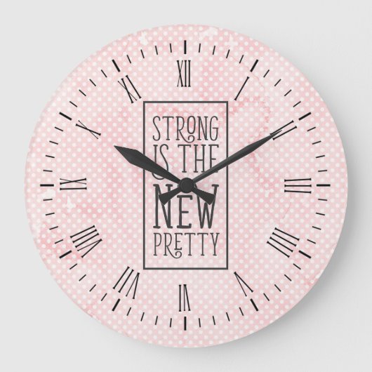 Sterk is de Nieuwe Mooie Wandklok (Voorkant)