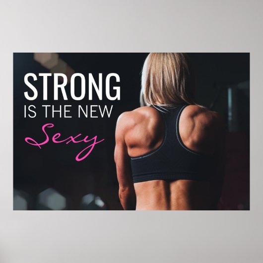 Sterk is de nieuwe Sexy | Motivatie-schooluitval Poster (Voorkant)