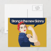 Sterk is de nieuwe Skinny Briefkaart (Voorkant / Achterkant)