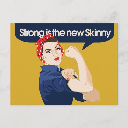 Sterk is de nieuwe Skinny Briefkaart (Voorkant)