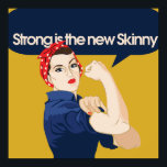 Sterk is de nieuwe Skinny Poster<br><div class="desc">geweldige fitness - motivatie voor vrouwen</div>