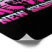 Sterk is de nieuwe Skinny Workout Quottes Poster (Hoek)