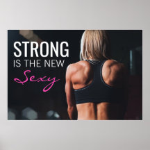 Sterk Is Het Nieuwe Sexy | Motiverende Meisjes Wor