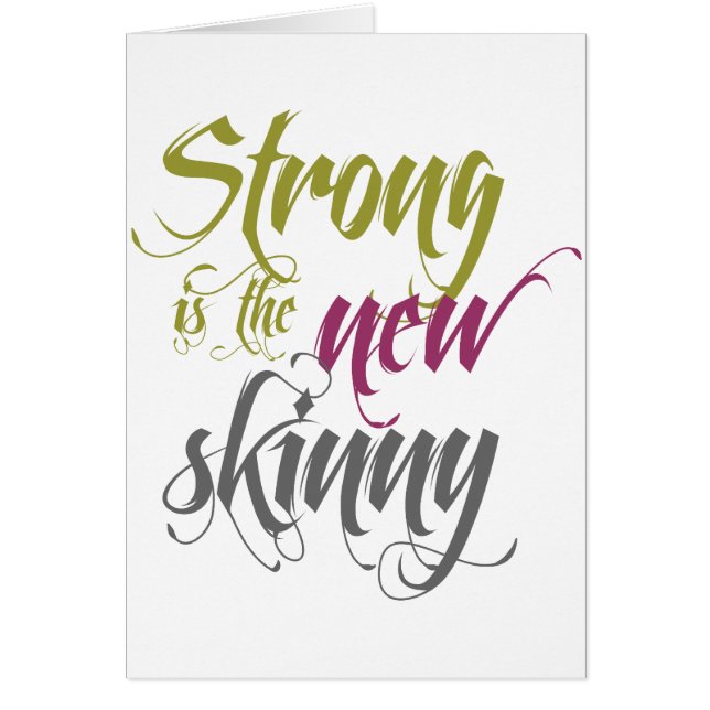 Sterk is het Nieuwe Skinny - Manuscript (Voorkant)