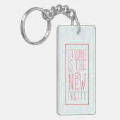 Sterk is het nieuwe  sleutelhanger (Voorkant Links)