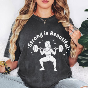 Sterk is Mooi Krachttraining Squat Grafisch T-shirt