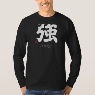 Sterk Kanji in het Japanse Letter-symbool T-shirt