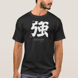 Sterk Kanji in het Japanse Letter-symbool T-shirt