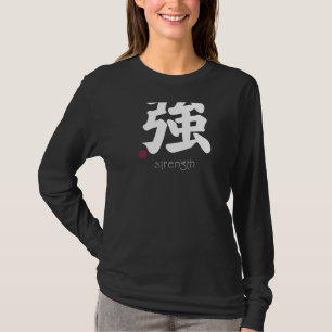 Sterk Kanji in het Japanse Letter-symbool T-shirt