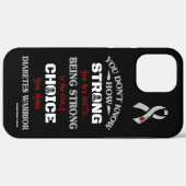 Sterk/keuze 2...Diabetes Case-Mate iPhone Case (Achterkant (horizontaal))