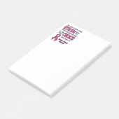 Sterk/keuze...Borstkanker Post-it® Notes (Schuin)