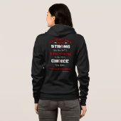 Sterk/keuze...hersenaneurysma Hoodie (Achterkant volledig)