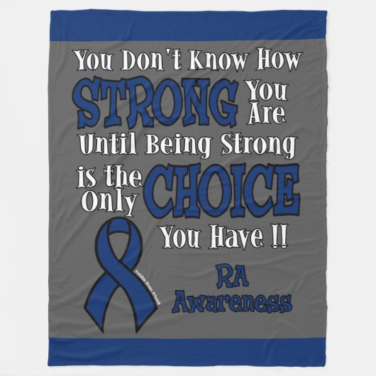 Sterk/Keuze ...RA Fleece Deken (Voorkant)