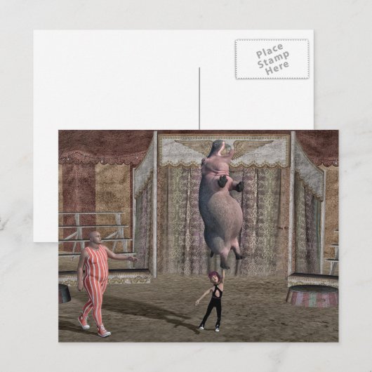 Sterk klein meisje feestdagenkaart (Voorkant / Achterkant)