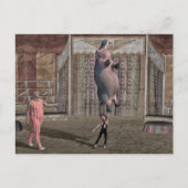 Sterk klein meisje feestdagenkaart (Voorkant)