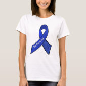 Sterk lintje voor ME/CFS Warrior Blue Awareness T-shirt (Voorkant)