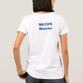 Sterk lintje voor ME/CFS Warrior Blue Awareness T-shirt (Achterkant)