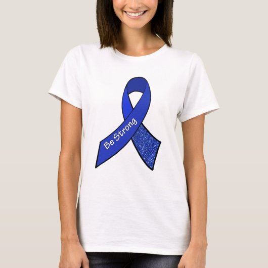 Sterk lintje voor ME/CFS Warrior Blue Awareness T-shirt (Voorkant)