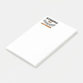 STERK MAAR UITGEHAALD...KORTEN POST-IT® NOTES (Schuin)