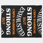 STERK MAAR UITGEPUT...CRPS FLEECE DEKEN (Voorkant (Horizontaal))