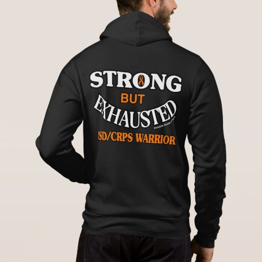 STERK MAAR UITGESCHIKT.. RSD/CRPS HOODIE (Achterkant)