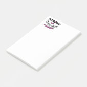 STERK, maar UITGESCHRAPT.. borstkanker Post-it® Notes (Schuin)