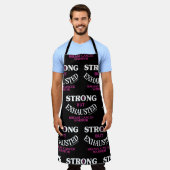 STERK, maar UITGESCHRAPT.. borstkanker Schort (Gedragen)