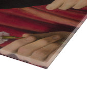 Sterk Man met een roze anjer (renaissance Art) Snijplank (Hoek)