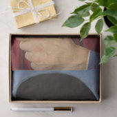 Sterk Man met een roze anjer (renaissance Art) Tissuepapier (Geschenk)