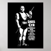 Sterk Man op aarde - Louis Cyr - Strongman Poster (Voorkant)