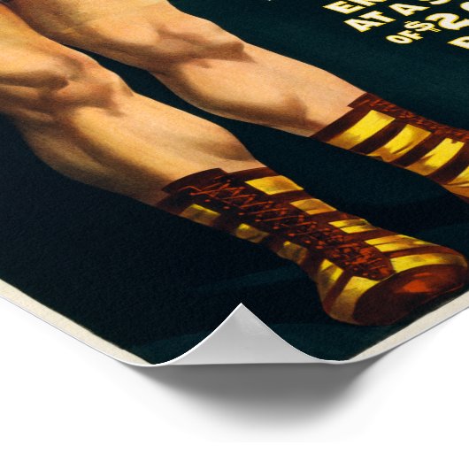 Sterk Man op aarde -  sterke man Poster (Hoek)