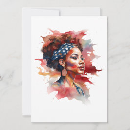 Sterk Meisje Zwart Geschiedenis Sterk Afrikaans Kaart