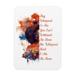 Sterk Meisje Zwart Geschiedenis Sterk Afrikaans Magneet