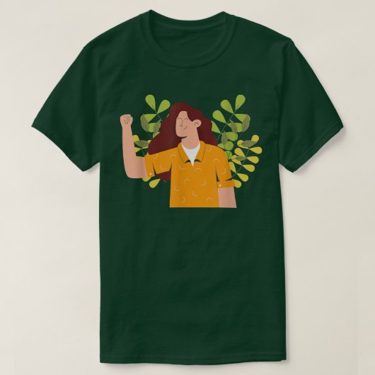 Sterk meisjeskrachtfeminisme 5601 t-shirt (Design voorkant)