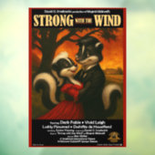 Sterk met de Wind Filmparodie Raamsticker (Vel 3)